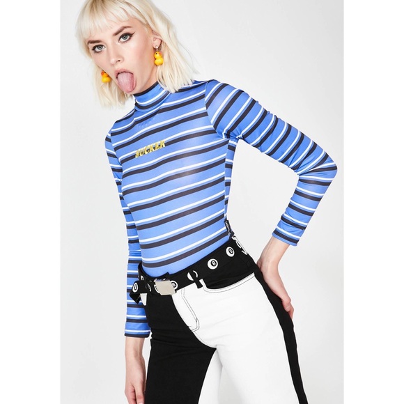 NWT Minga “Sucker” blue bodysuit - Picture 3 of 6